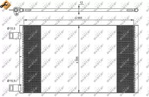 NRF Condenser, air conditioning (35902)