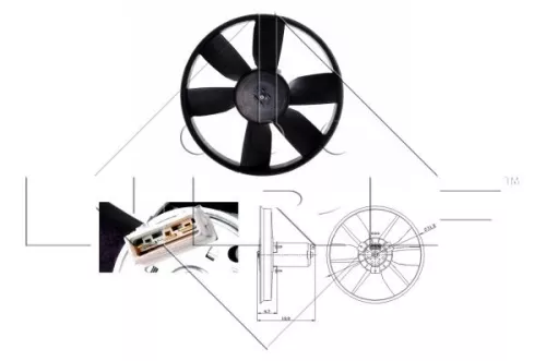 NRF Fan, engine cooling (47401)