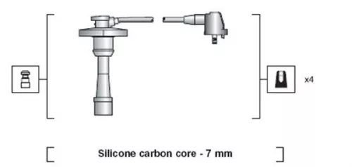 MAGNETI MARELLI Ignition Cable Kit (941318111188)