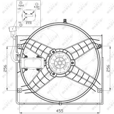 NRF Fan, engine cooling (47442)