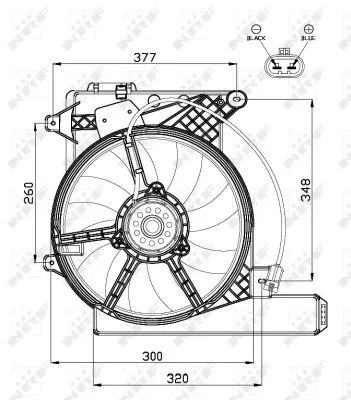 NRF Fan, engine cooling (47488)