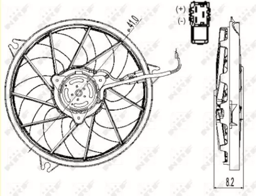 NRF Fan, engine cooling (47324)