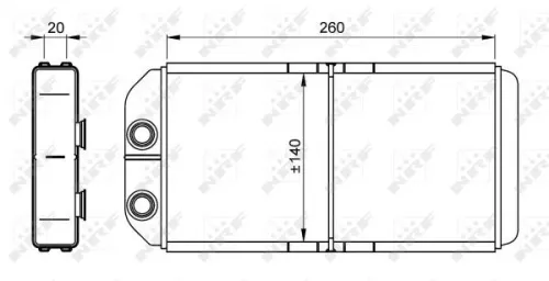 NRF Heat Exchanger, interior heating (54261)