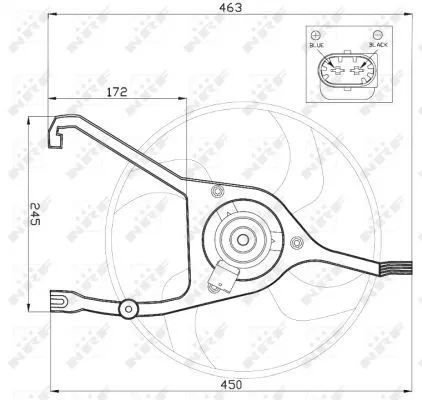 NRF Fan, engine cooling (47448)