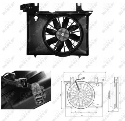 NRF Fan, engine cooling (47703)