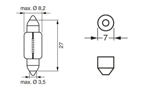 BOSCH Bulb (1 987 302 226)