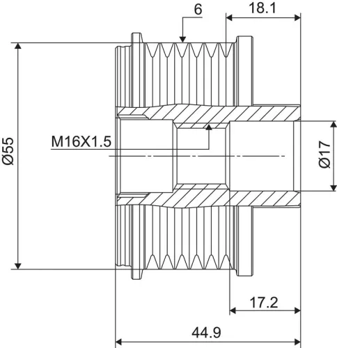 VALEO Alternator Freewheel Clutch (588061)