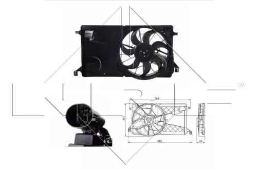 NRF Fan, engine cooling (47291)
