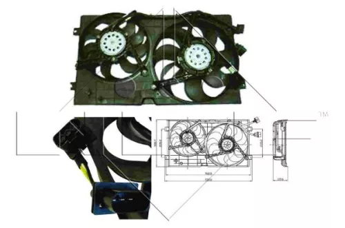 NRF Fan, engine cooling (47403)