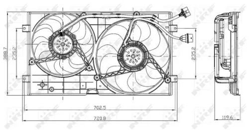 NRF Fan, engine cooling (47403)