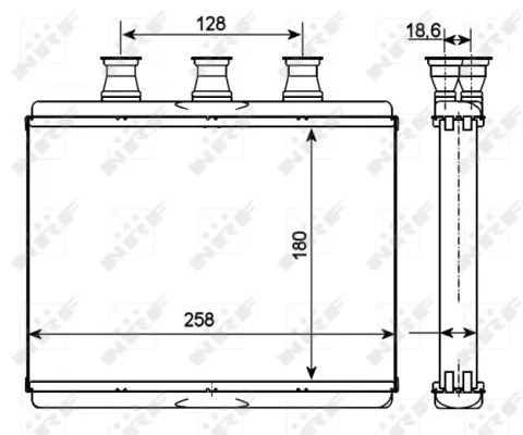NRF Heat Exchanger, interior heating (54278)