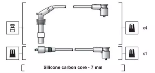 MAGNETI MARELLI Ignition Cable Kit (941318111140)