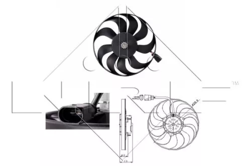 NRF Fan, engine cooling (47381)