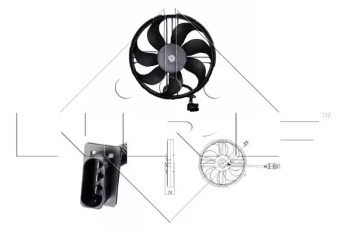 NRF Fan, engine cooling (47409)