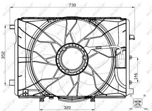 NRF Fan, engine cooling (47443)