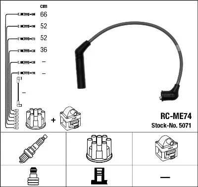 NGK Ignition Cable Kit (5071)