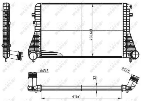 NRF Charge Air Cooler (30316)