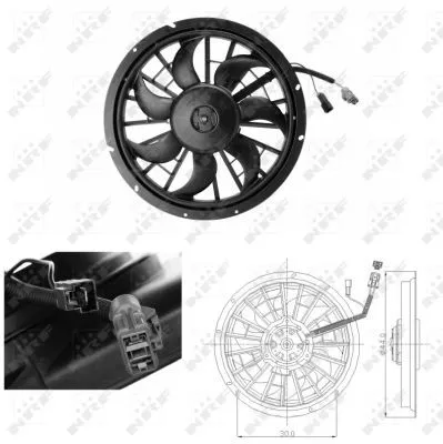NRF Fan, engine cooling (47702)