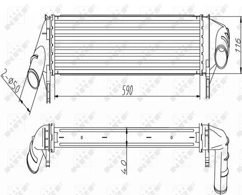 NRF Charge Air Cooler (30255)