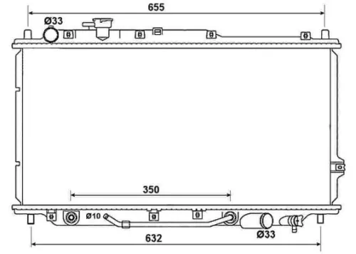 NRF Radiator, engine cooling (53033)