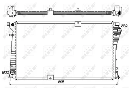 NRF Radiator, engine cooling (53123)