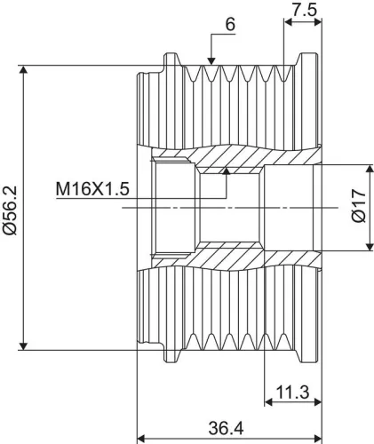 VALEO Alternator Freewheel Clutch (588059)