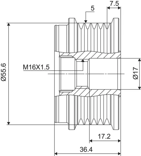 VALEO Alternator Freewheel Clutch (588099)