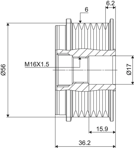 VALEO Alternator Freewheel Clutch (588077)