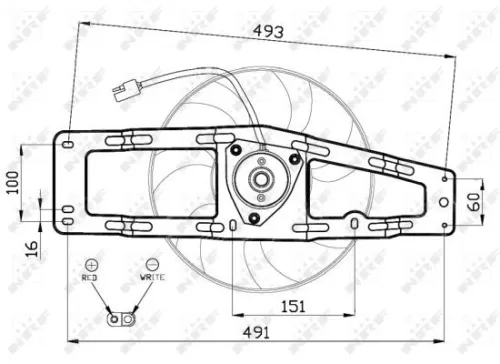 NRF Fan, engine cooling (47476)