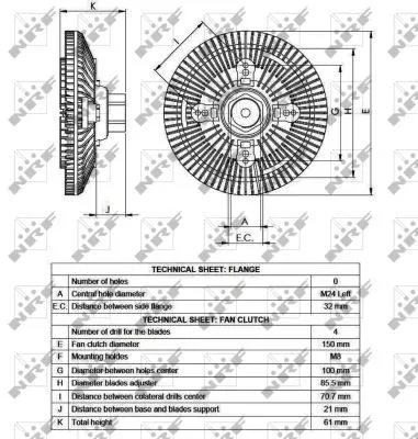 NRF Clutch, radiator fan (49552)