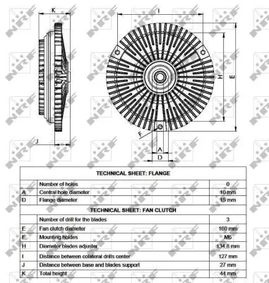 NRF Clutch, radiator fan (49535)