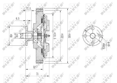 NRF Clutch, radiator fan (49644)