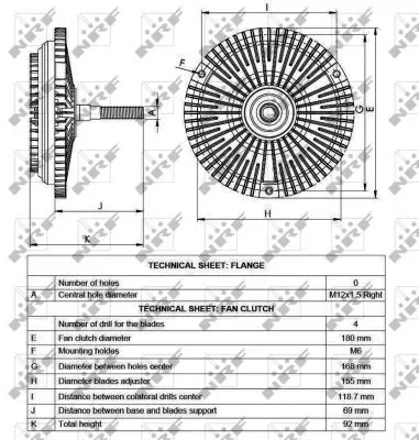 NRF Clutch, radiator fan (49531)