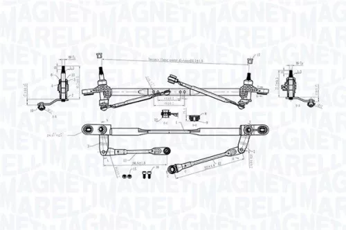MAGNETI MARELLI Wiper Linkage (064011002010)