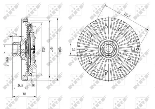 NRF Clutch, radiator fan (49645)