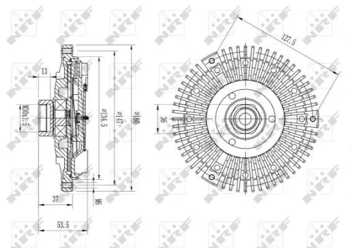 NRF Clutch, radiator fan (49647)