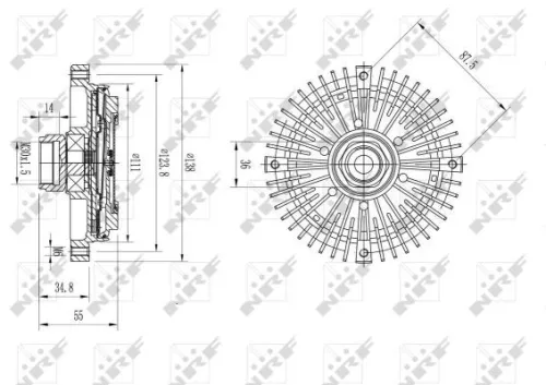 NRF Clutch, radiator fan (49595)