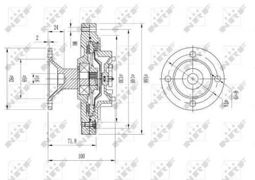 NRF Clutch, radiator fan (49612)