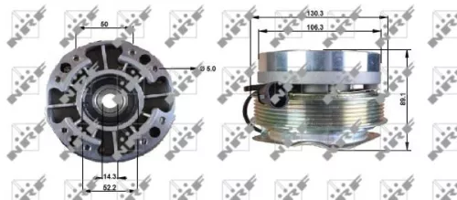 NRF Clutch, radiator fan (49701)