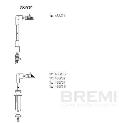 BREMI Ignition Cable Kit (300/781)
