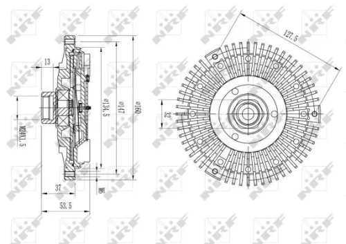 NRF Clutch, radiator fan (49568)
