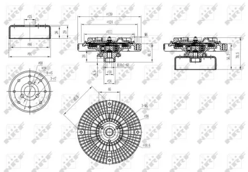 NRF Clutch, radiator fan (49584)