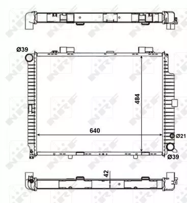 NRF Radiator, engine cooling (56139)