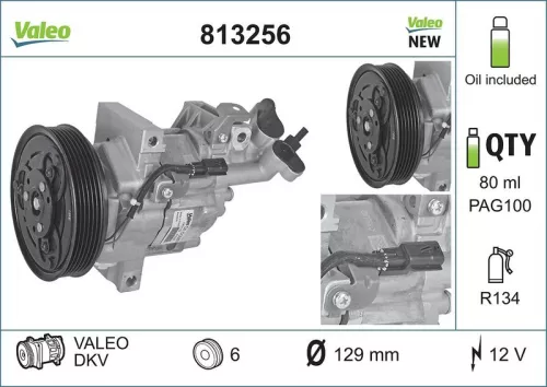 VALEO Compressor, air conditioning (813256)
