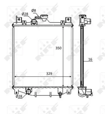 Radiator, engine cooling