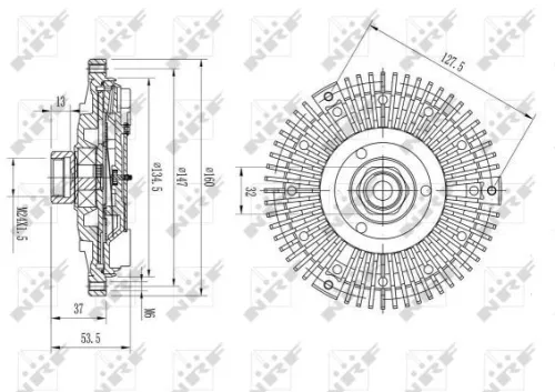 NRF Clutch, radiator fan (49581)