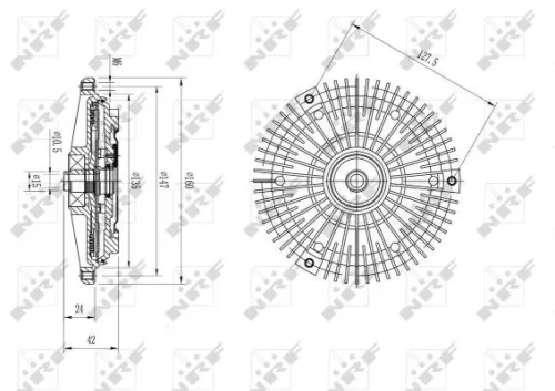 NRF Clutch, radiator fan (49583)