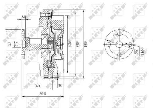 NRF Clutch, radiator fan (49597)