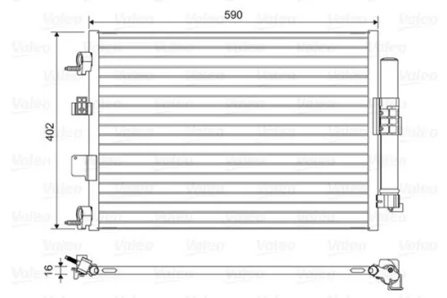VALEO Condenser, air conditioning (814161)