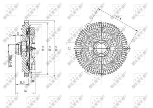 NRF Clutch, radiator fan (49590)